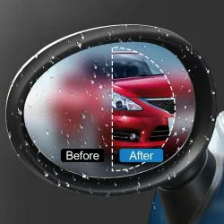 برچسب نانو آب گریز آینه بغل خودرو مدل Anti Fog بسته 2 عددی